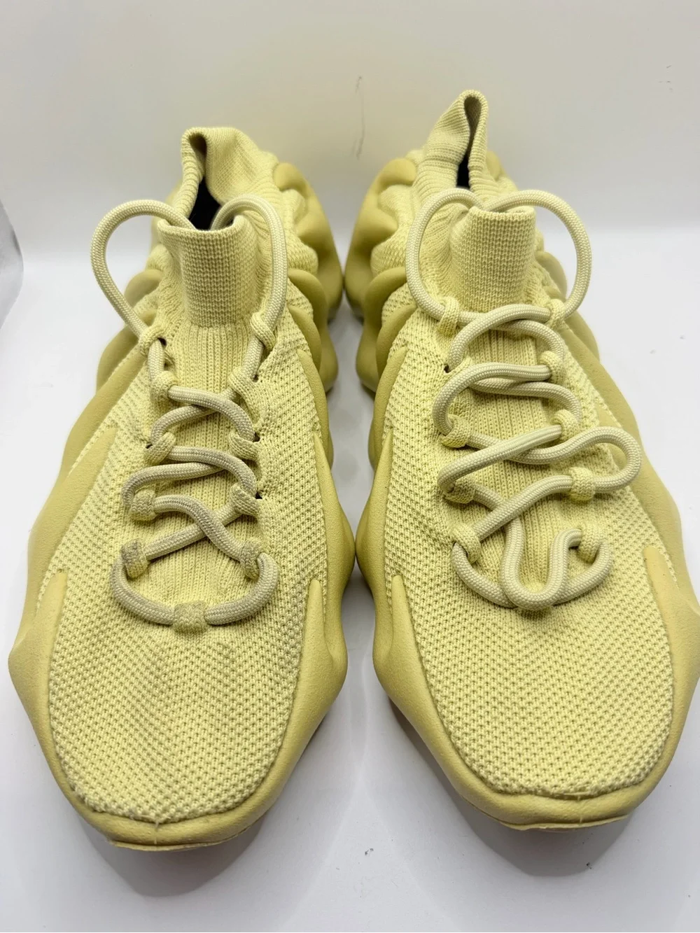 adidas Yeezy Knit Sneaker in Pale Yellow